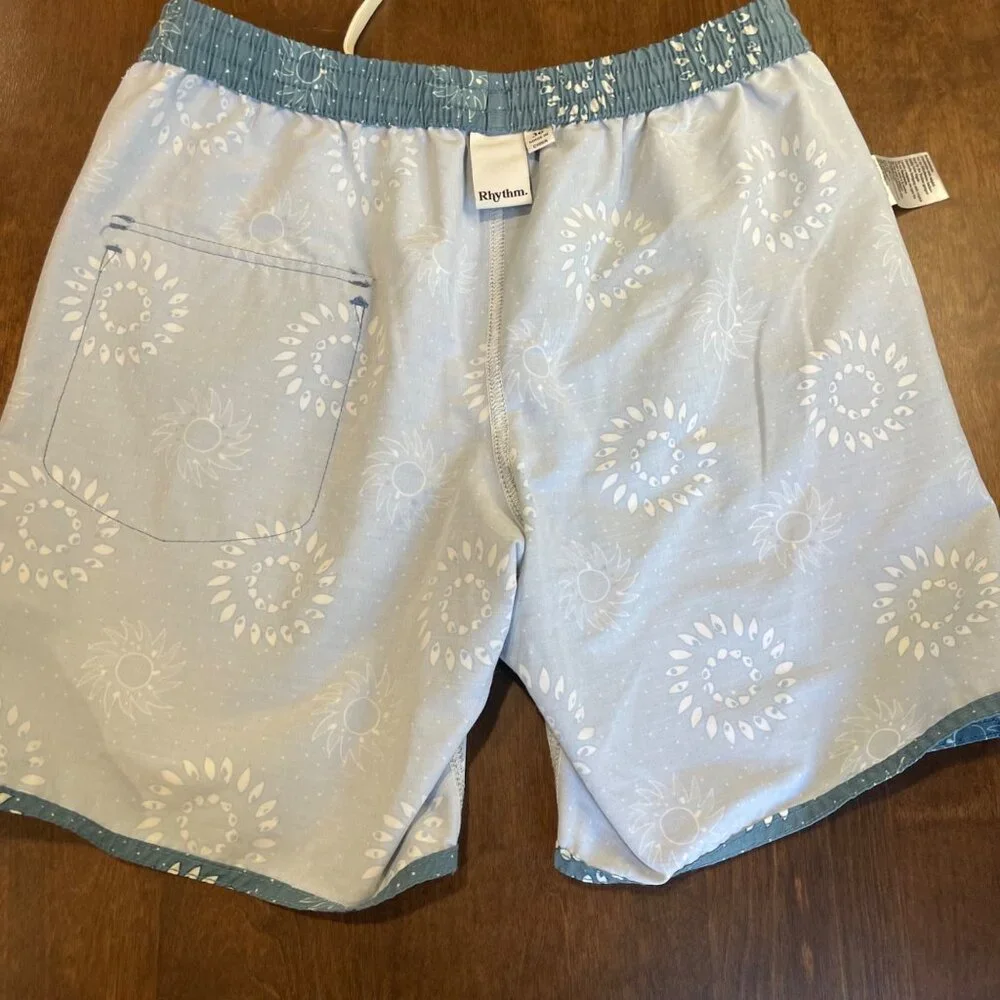 Rhythm Kona Beach Shorts Men's Size 30 Hybrid Swim Trunks Pockets Quick Drying‎